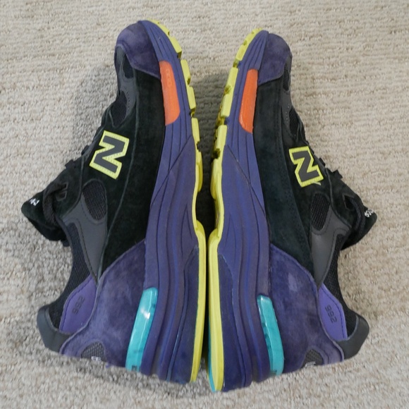 New Balance Mens 992 Made in USA 'Black Purple' Athletic Shoes~ - Picture 9 of 13